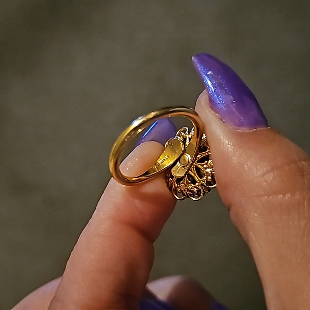 Gold Adjustable Ring - image 3